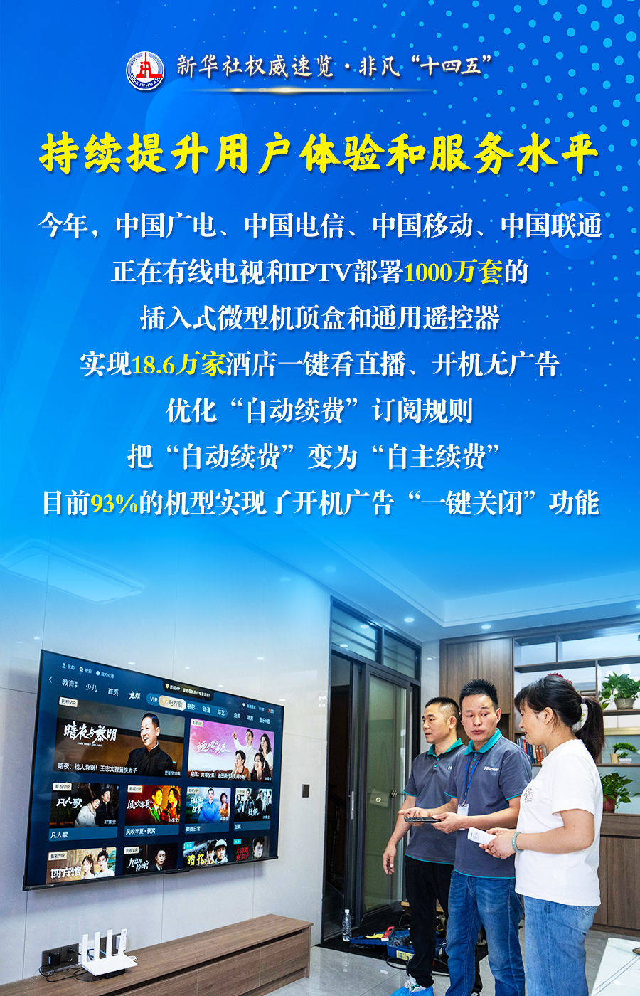 傳播黨的聲音、服務(wù)人民群眾，廣播電視和網(wǎng)絡(luò)視聽行業(yè)五年成績(jī)單來了