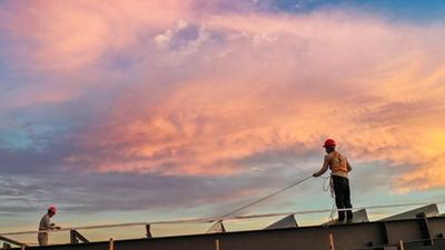 湖南藍山:錯峰施工保進度