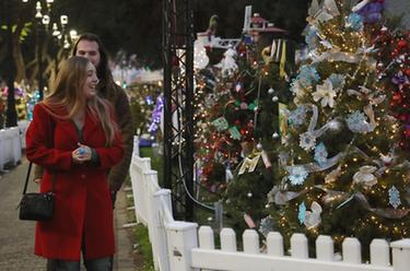 美國(guó)舊金山灣區(qū):圣誕主題裝飾