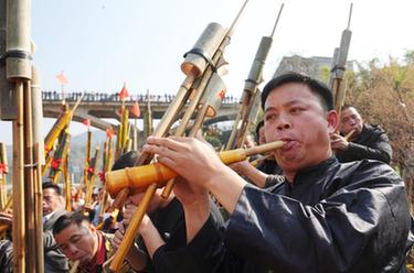 廣西融水:笙歌歡舞添年味