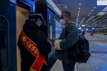 新華全媒+&middot;新春走基層丨坐上自己曾駕駛的火車，他沿著青藏線回家過年