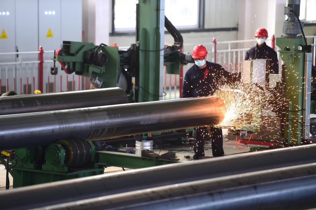 河北鹽山:管道基地訂單旺生產(chǎn)忙