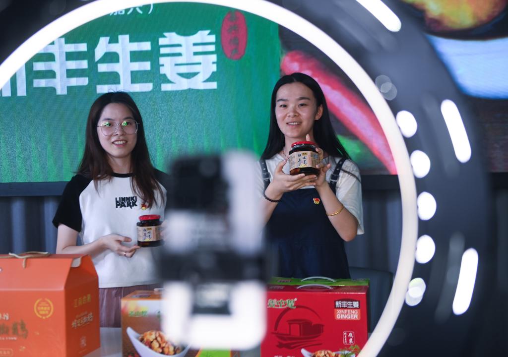 浙江嘉興：黨員公益直播助農(nóng)銷售