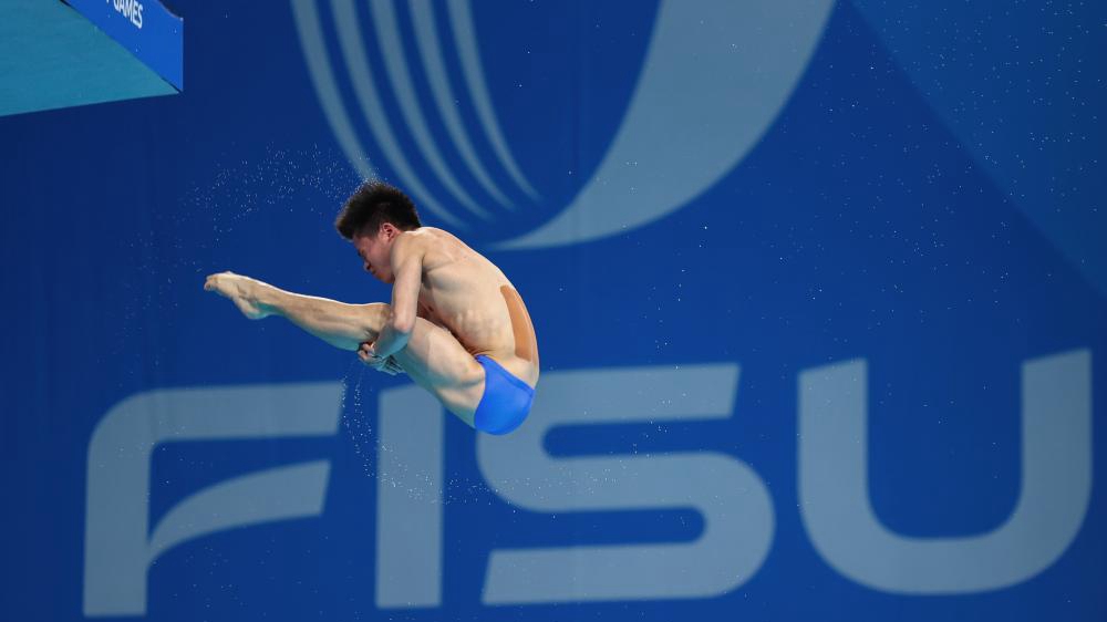 成都大運會｜跳水&mdash;&mdash;男子跳臺：黃子淦、楊凌分獲冠亞軍