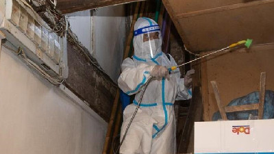 上海:小區(qū)進行徹底消殺