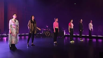 田沁鑫走進文化濟寧 探班音樂話劇《未&middot;來》