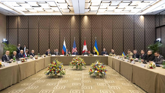 俄美烏三方在日內瓦舉行閉門談判