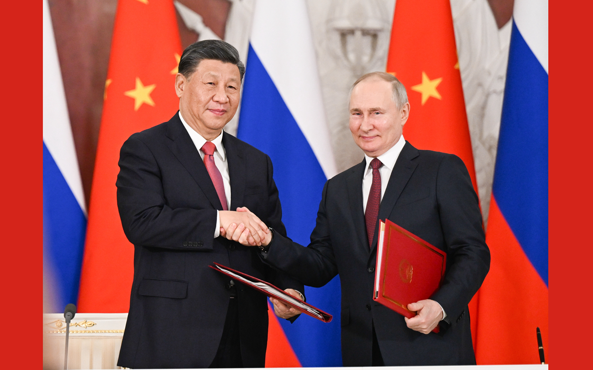 習近平同俄羅斯總統普京舉行會談